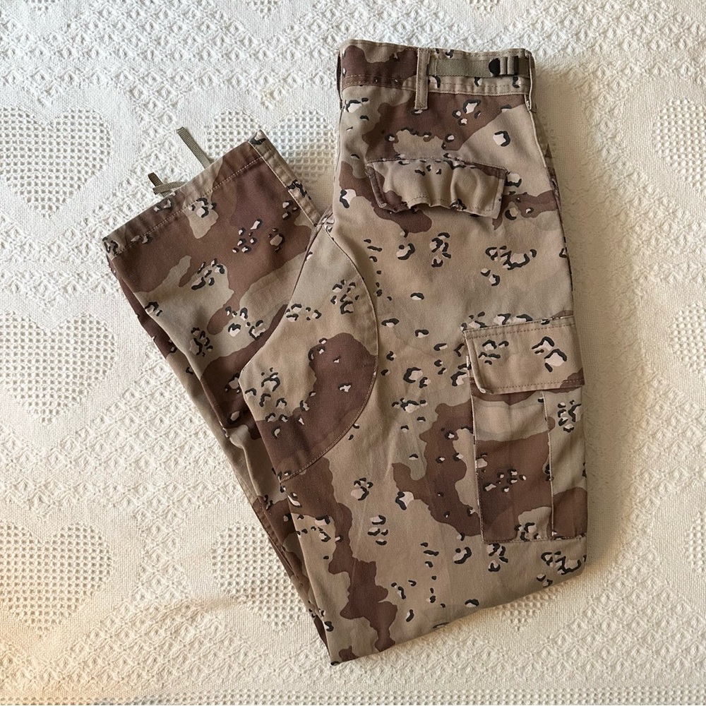 Rothco BDU Military Pants Mens Small 31x30 Brown Chocolate Chip Desert Camo Adj - Picture 1 of 11